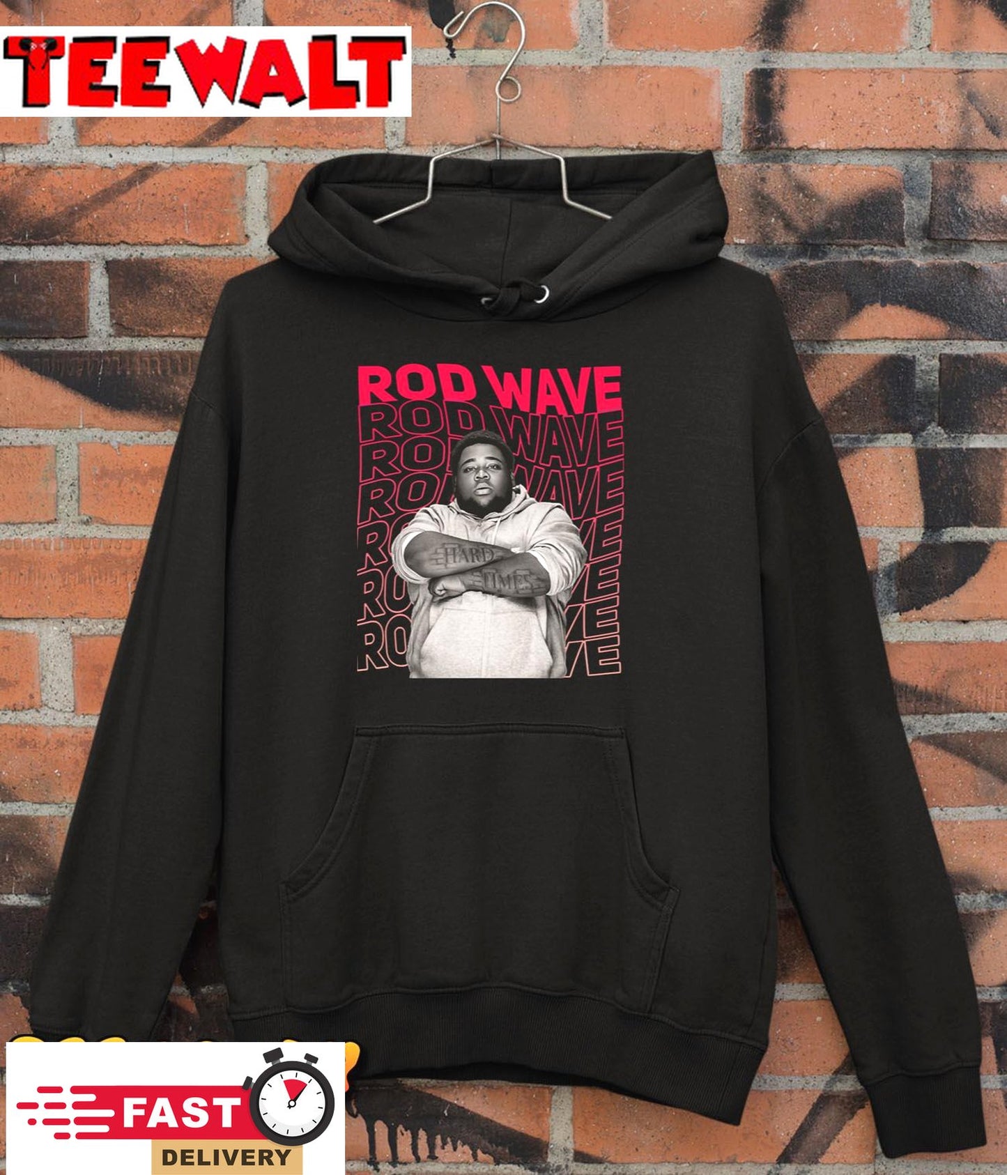 Red Retro Art Special Present Rod Wave Cool Unisex T-Shirt