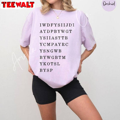 Comfort Swiftie Tortured Poets Shirt, Smallest Man Who Ever Lived Bridge Lyrics Sweater