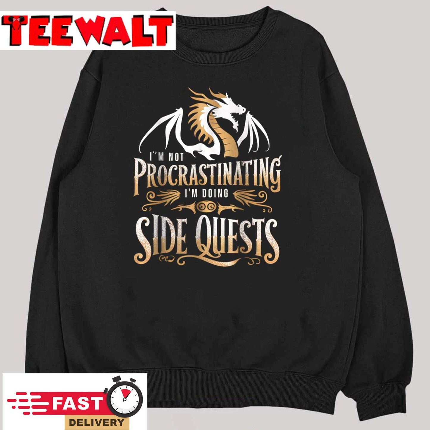 I'm Not Procrastinating I'm Doing Side Quests Gamer Gift Tee T-Shirt