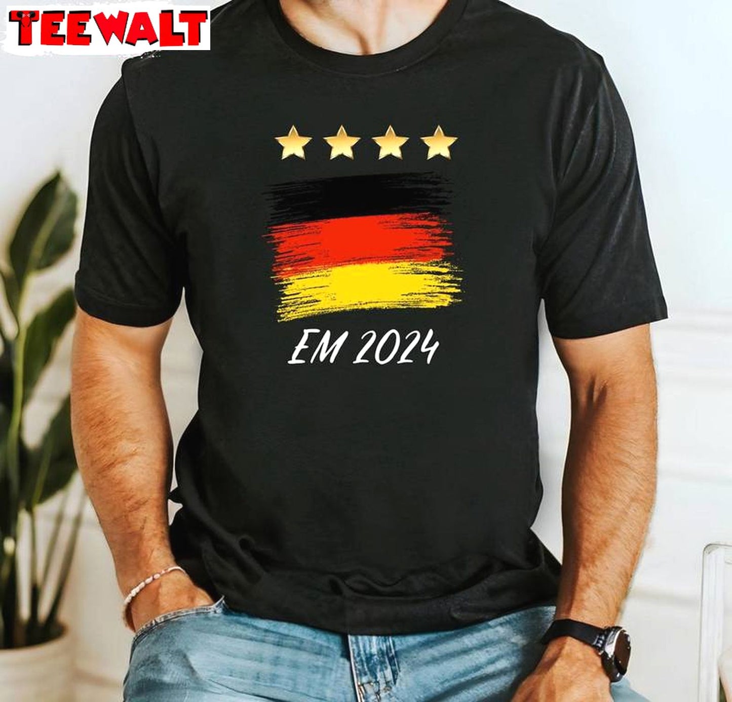 Germany Flag With Stars Em 2024 Shirt, Germany European Championship Hoodie