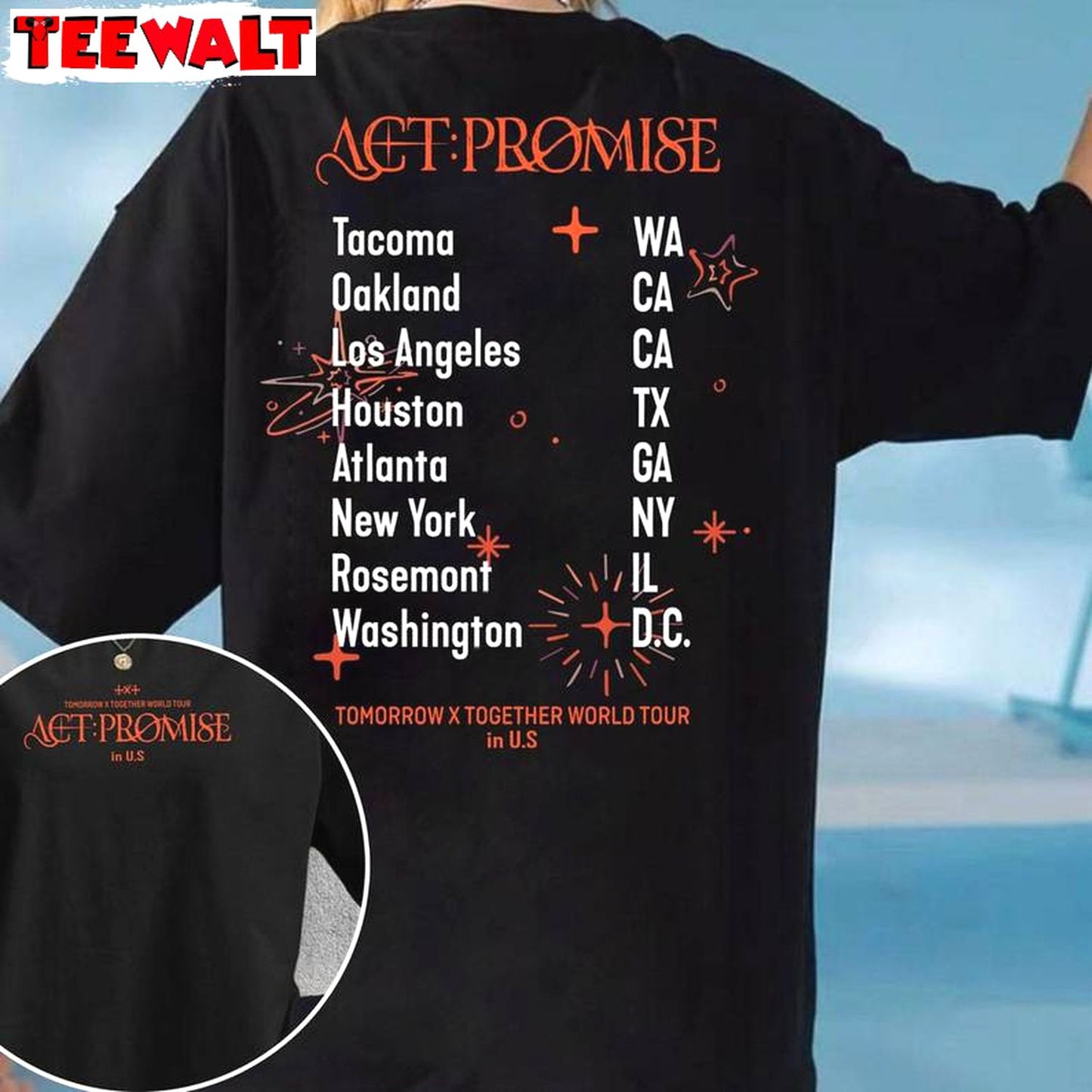 Awesome Txt Act Promise Tour T Shirt , Cool Design Txt Temptation Sweatshirt Sweater