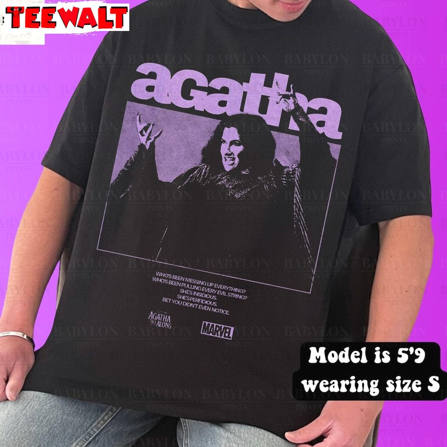 Agatha All Along T Shirt, Marvel Show Shirt, Disney Wandavision Tee