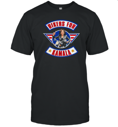 Bikers For Kamala Top Gun Edition Logo T-Shirt