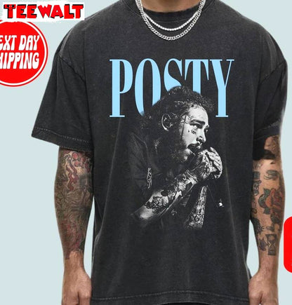 Cool Design Post Malone Tour Shirt, Post Malone Music Rap Short Sleeve Crewneck