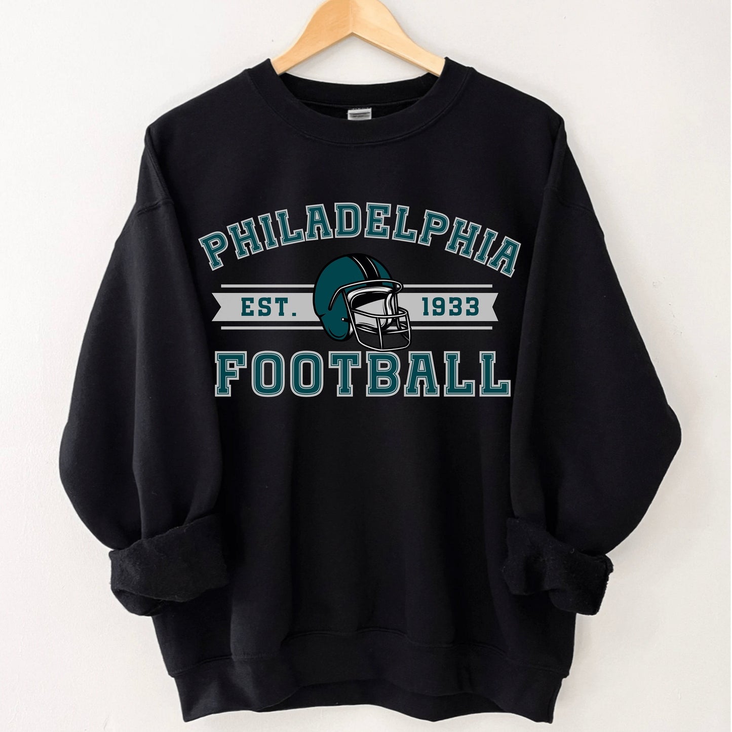 Philadelphia Football Sweatshirt - Vintage Eagle Crewneck Sweater Style