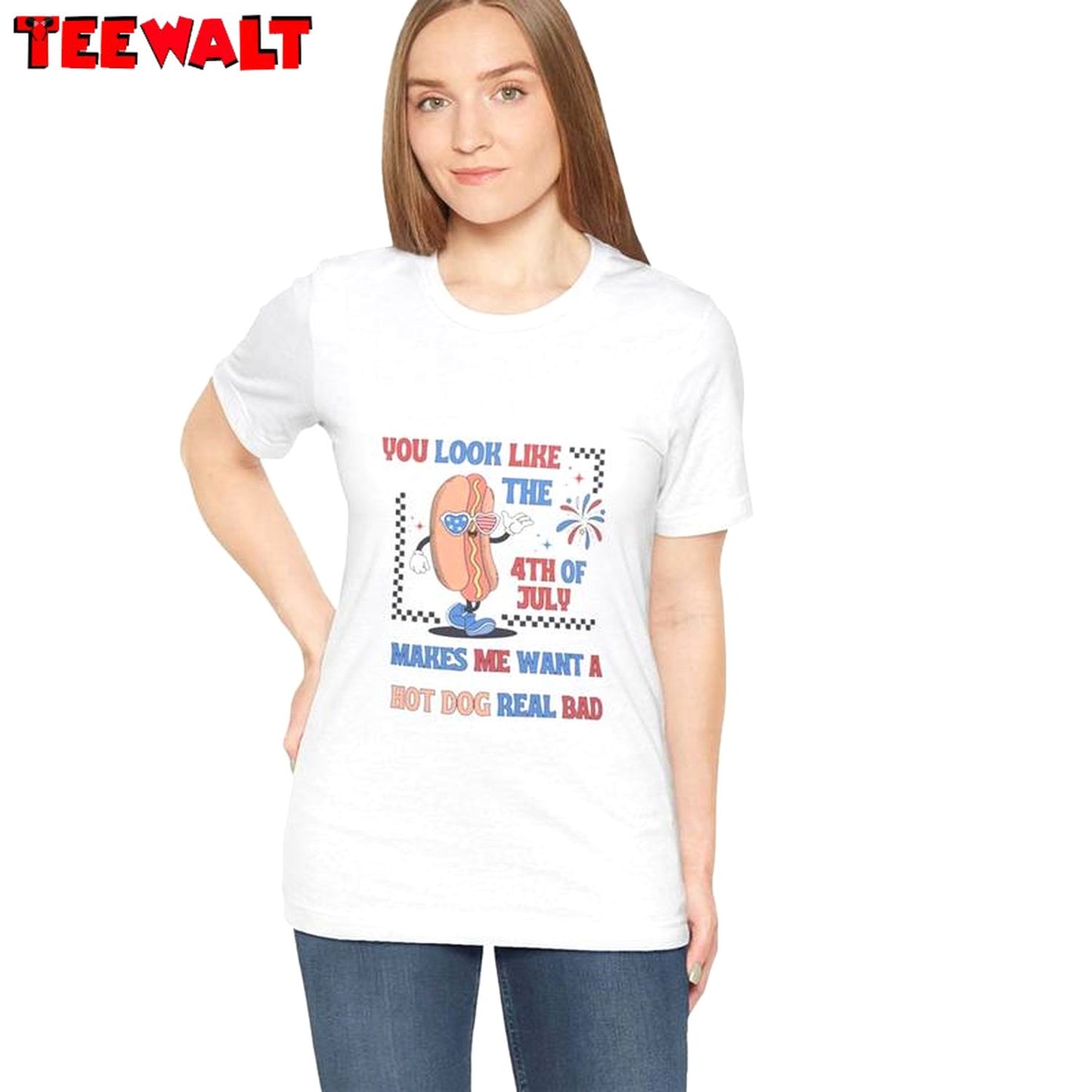 4th Of July Hot Dog Unisex T Shirt , New Rare You Look Like The 4th Of July Shirt Crewneck