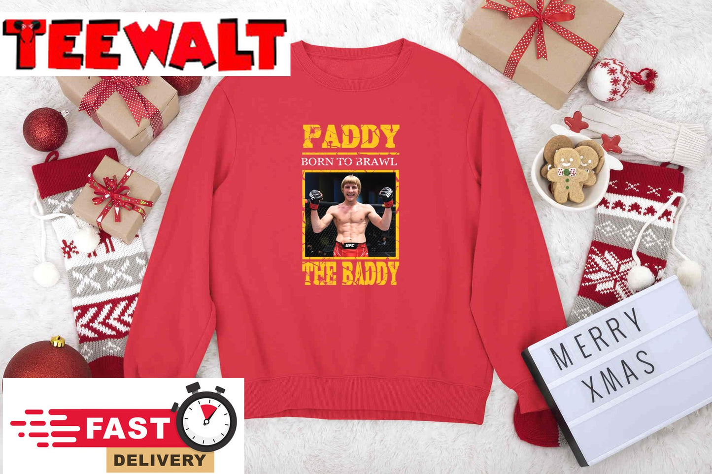 Paddy The Baddy Paddy Born To Brawl Sweatshirt For Fan