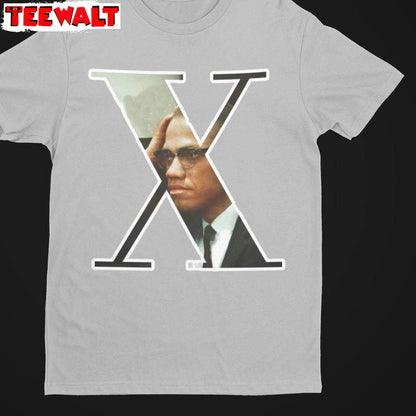 Malcolm X Cool Design T Shirt, Comfort Short Sleeve Long Sleeve For Men Women