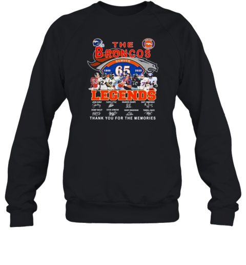 Denver Broncos The Broncos Legends Thank You For The Memories 2024 T-Shirt