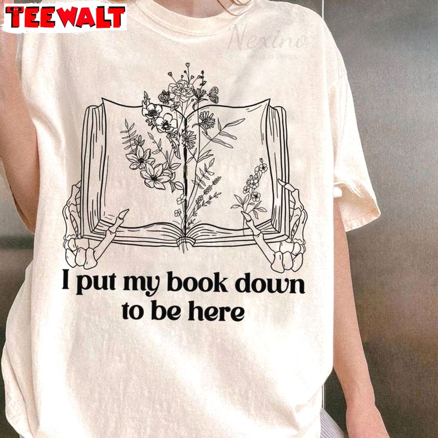 I Put My Book Down To Be Here Shirt, Bookish Bookworm Short Sleeve