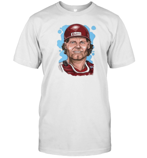 Darren Daulton GOAT Philadelphia Phillies Caricature T-Shirt