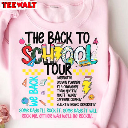 Cute Teacher Tour Unisex Hoodie, Limited The Back To School Tour Shirt Sweater