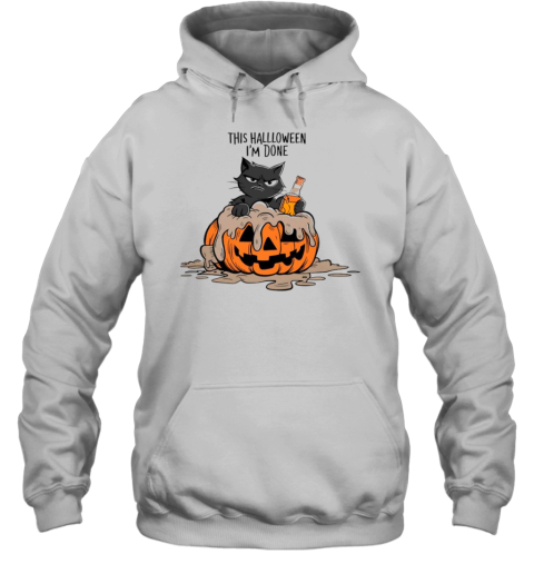 Lazy Cat This Halloween I&#39M Done T-Shirt