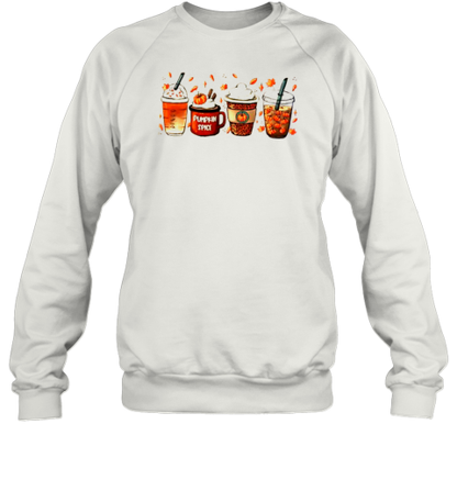 Fall Coffee Pumpkin Happy Halloween T-Shirt