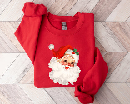 Cute Retro Santa Holiday Tee Trendy Xmas Design