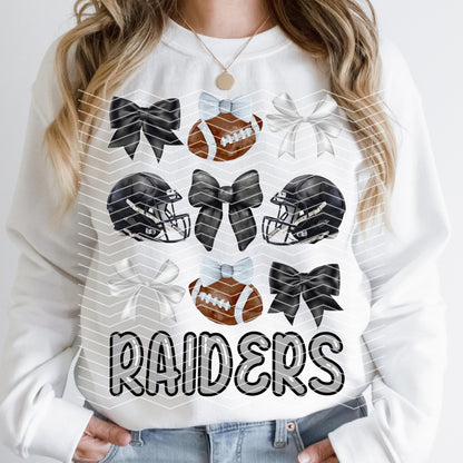 Coquette Raiders Las Vegas Game Day Preppy Football Apparel