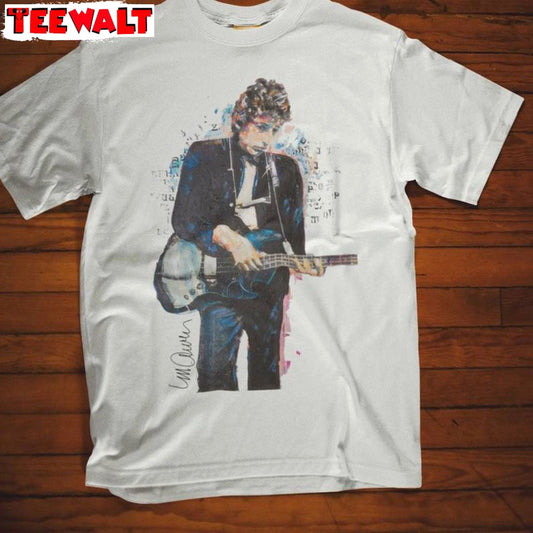 Bob Dylan New Rare Shirt, Trendy Bob Dylan Legend Singer Short Sleeve Crewneck