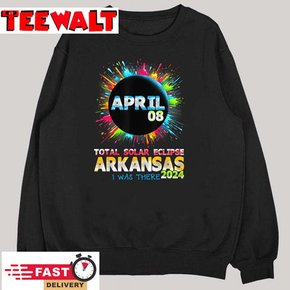 Total Solar Eclipse Arkansas 2024 Colorful Totality T-Shirt