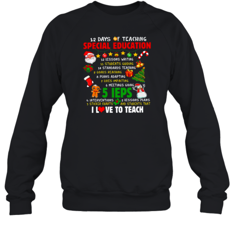 12 Days Of Teaching Special Education Teacher T-Shirt