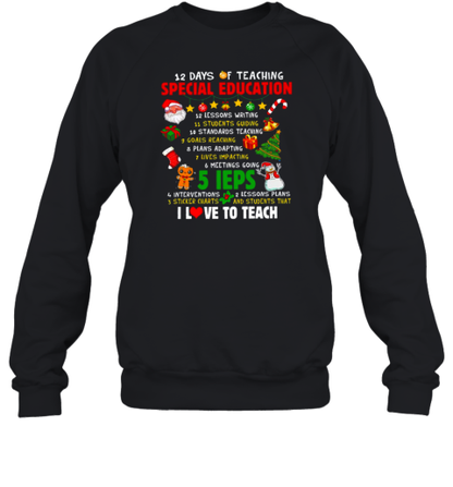 12 Days Of Teaching Special Education Teacher T-Shirt