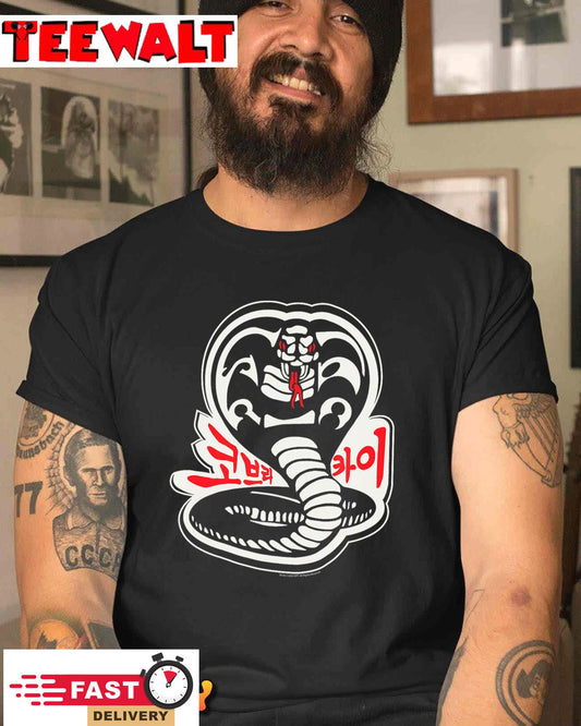 Cobra Kai Karate Dojo South Korea Snake Logo Sekai Taikai T-Shirt