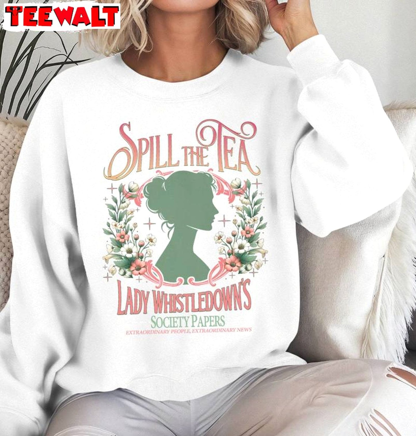 Society Papers Inspired Sweatshirt , New Rare Lady Whistledown Shirt Crewneck