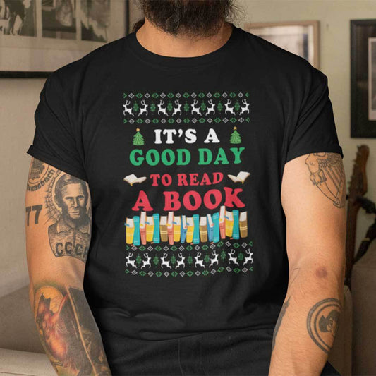 Book Christmas Tree Shirt It's A Good Day To Read A Book