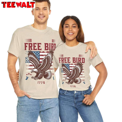 Free Bird America Cool Design Shirt, Funny Eagle Tank Top