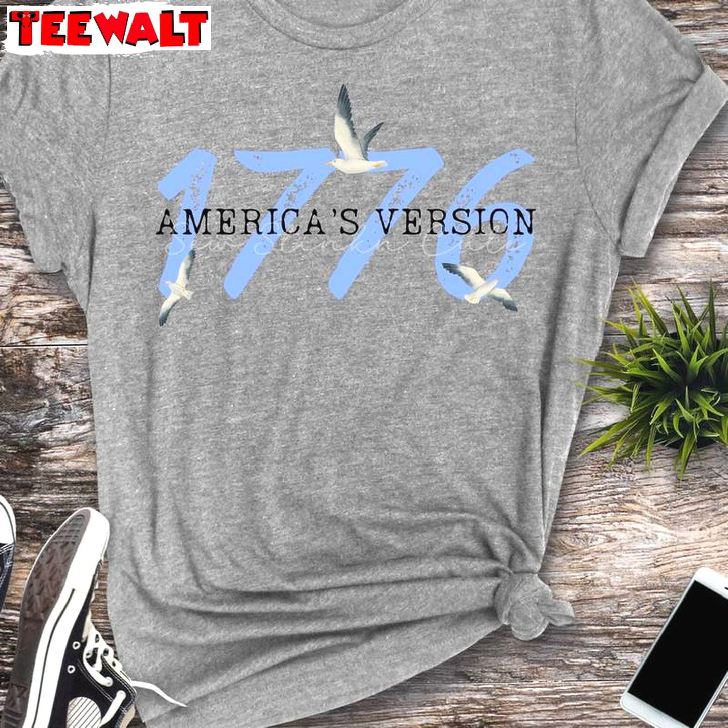 Funny 4th Of July Sweatshirt, Trendy 1776 Americas Version Shirt Unisex Hoodie