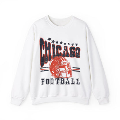 Chicago Football Vintage Sweatshirt - Game Day Fan Apparel