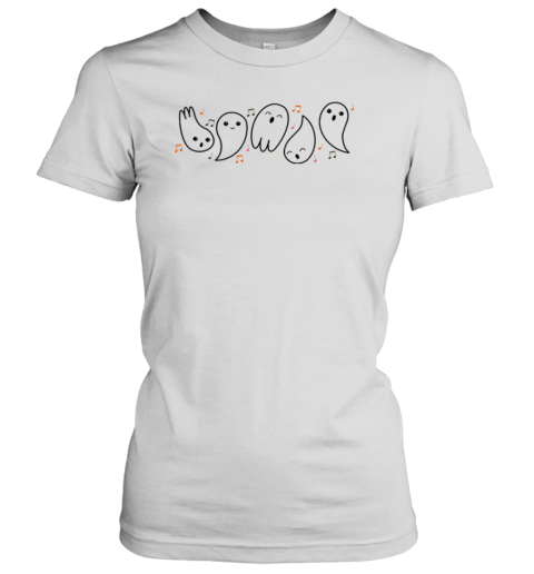 Halloween Ghosts Love To Sing Teacher T-Shirt