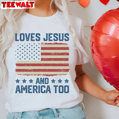 Spiritual Women Unisex Hoodie, Must Have Loves Jesus And America Too Shirt