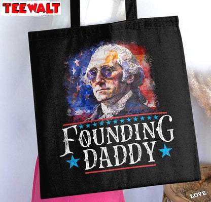 Limited Founding Daddy Shirt, Creative Dad Humorous Tee Tops Sweater