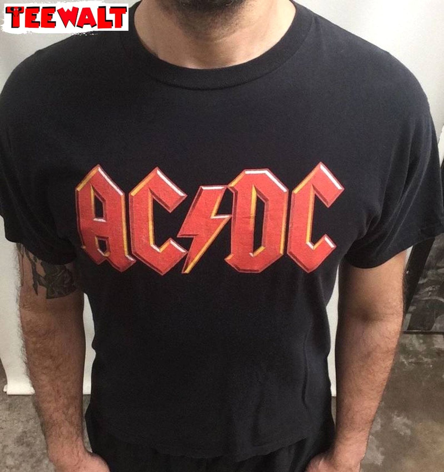 2000 2004 Original Rock Unisex T Shirt , Retro Acdc Band Shirt Crewneck