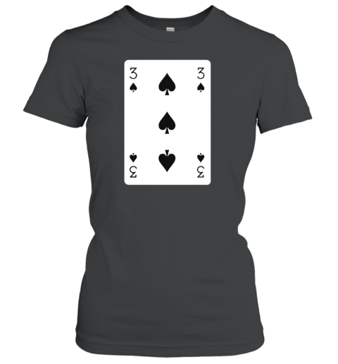 3 Of Spades Playing Card T-Shirt