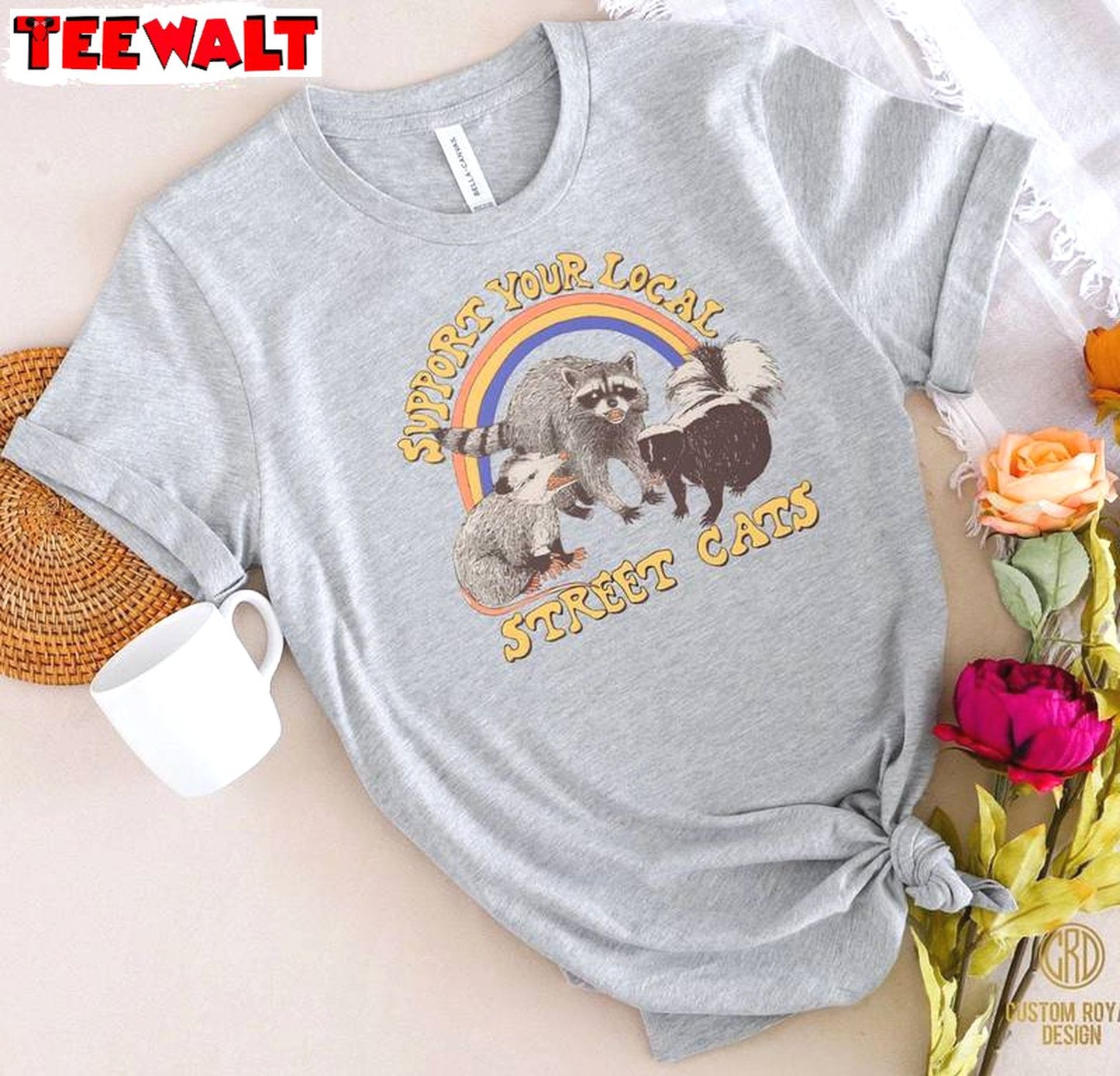 Funny Animal Sweatshirt , Comfort Support Your Local Street Cats Shirt Crewneck