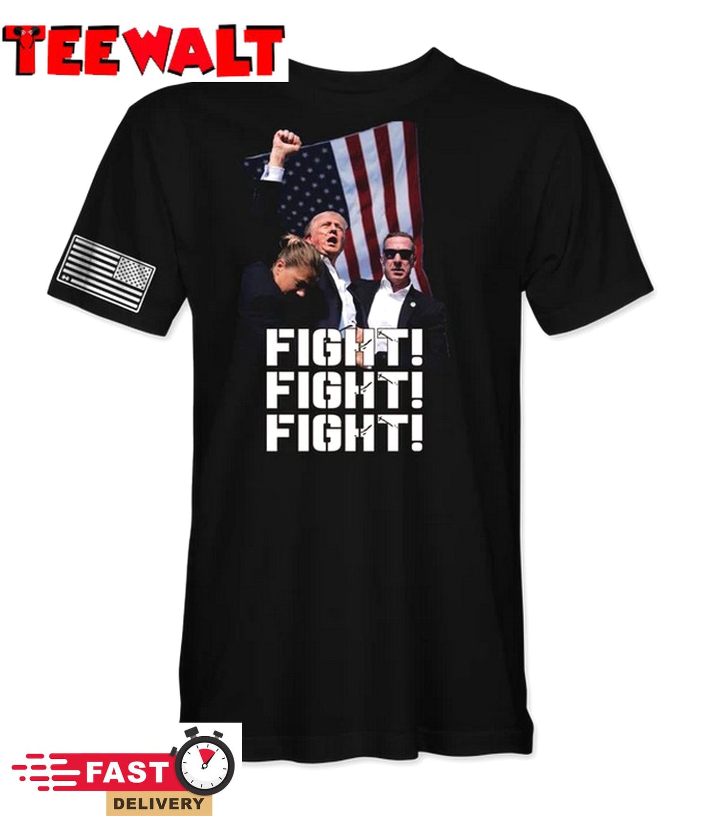 Trump FIGHT, FIGHT, FIGHT Trump Shooting T-Shirt