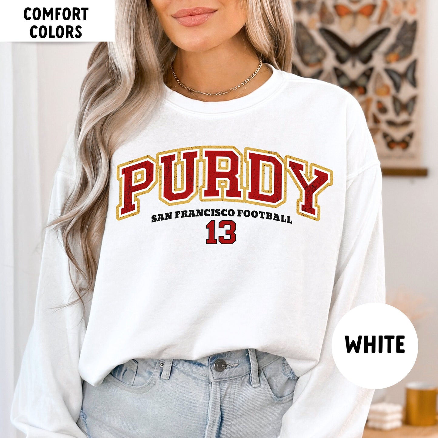 Comfort Colors Brock Purdy Sweatshirt, San Francisco Football Shirt