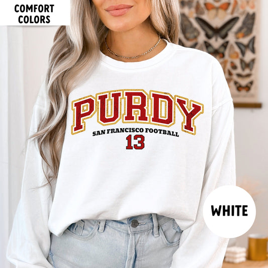 Comfort Colors Brock Purdy Sweatshirt, San Francisco Football Shirt