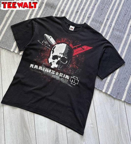 Rammstein Band New Rare Shirt, Funny Short Sleeve Crewneck For Fan