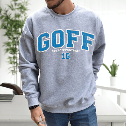 Jared Goff Detroit Lions Vintage Football Sweatshirt Hoodie