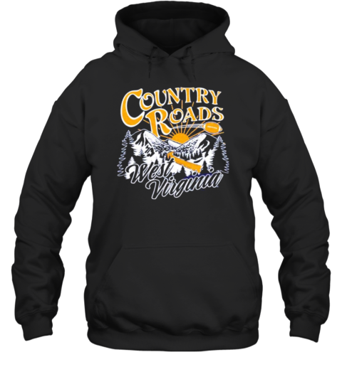 Country Roads West Virginia Football T-Shirt