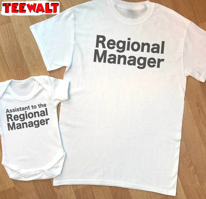 Vintage Regional Manager Shirt, Assistant To Regional Manager Short Sleeve Crewneck