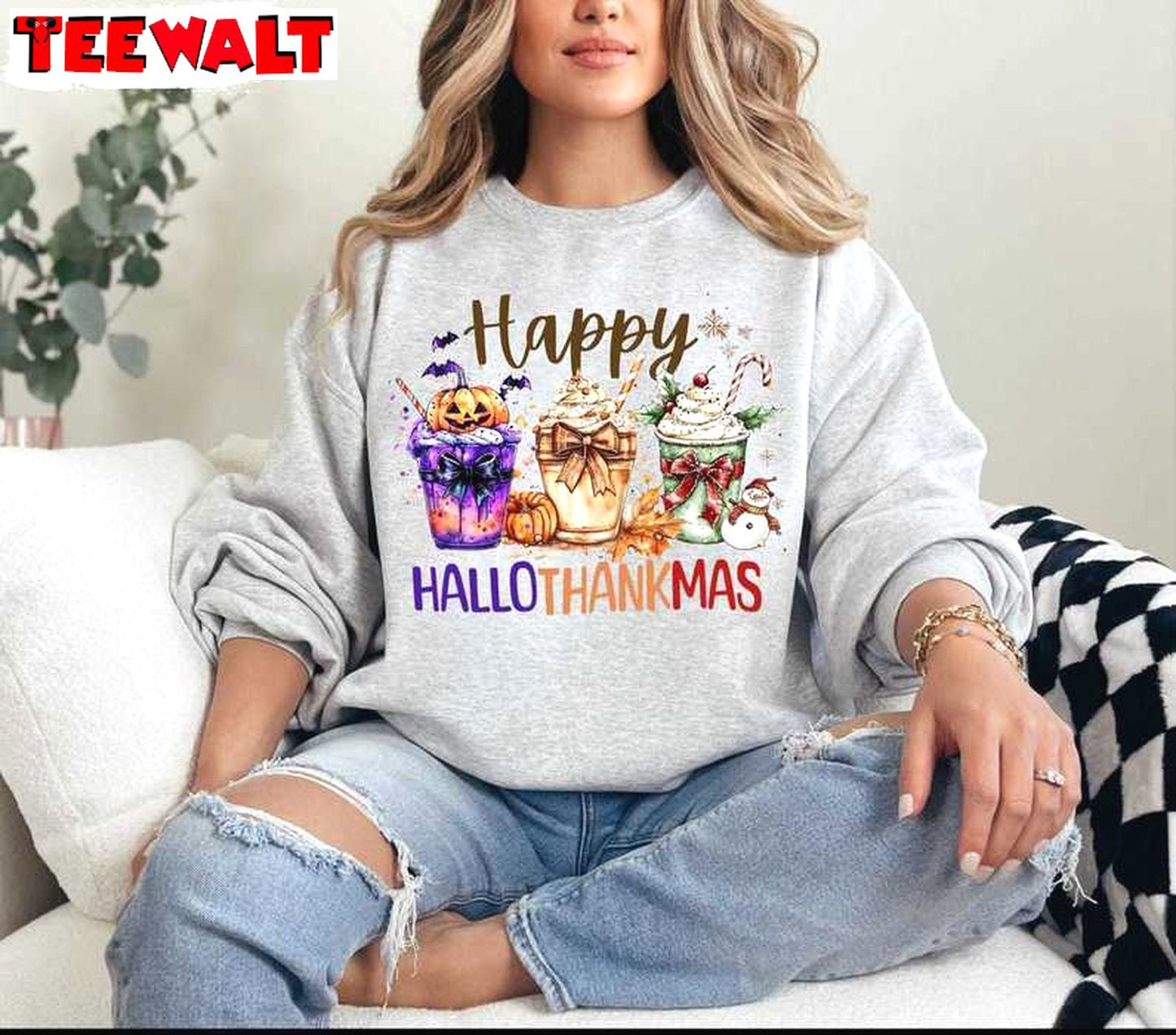 Hallothankmas Coquette Bow Shirt, Drinks Shirt Holiday, For Family