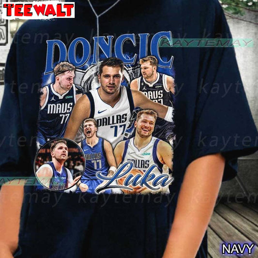 Creative Dallas Basketball Sweatshirt , Comfort Luka Doncic Shirt Long Sleeve