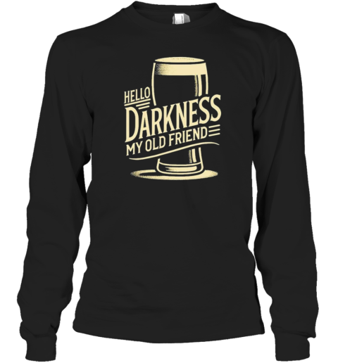 Hello Darkness My Old Friend Beer Silent Pancake T-Shirt