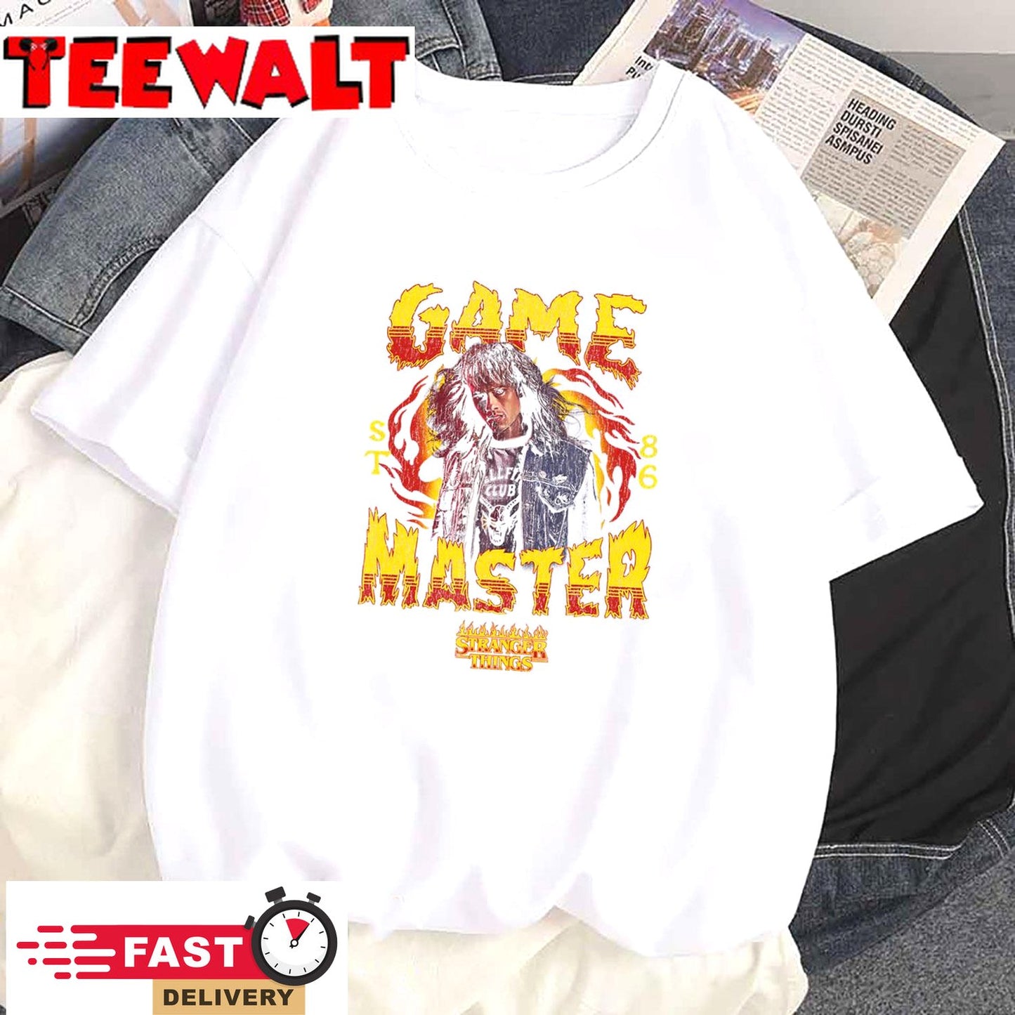 Stranger Things 4 Eddie Munson Game Master 86 T-Shirt