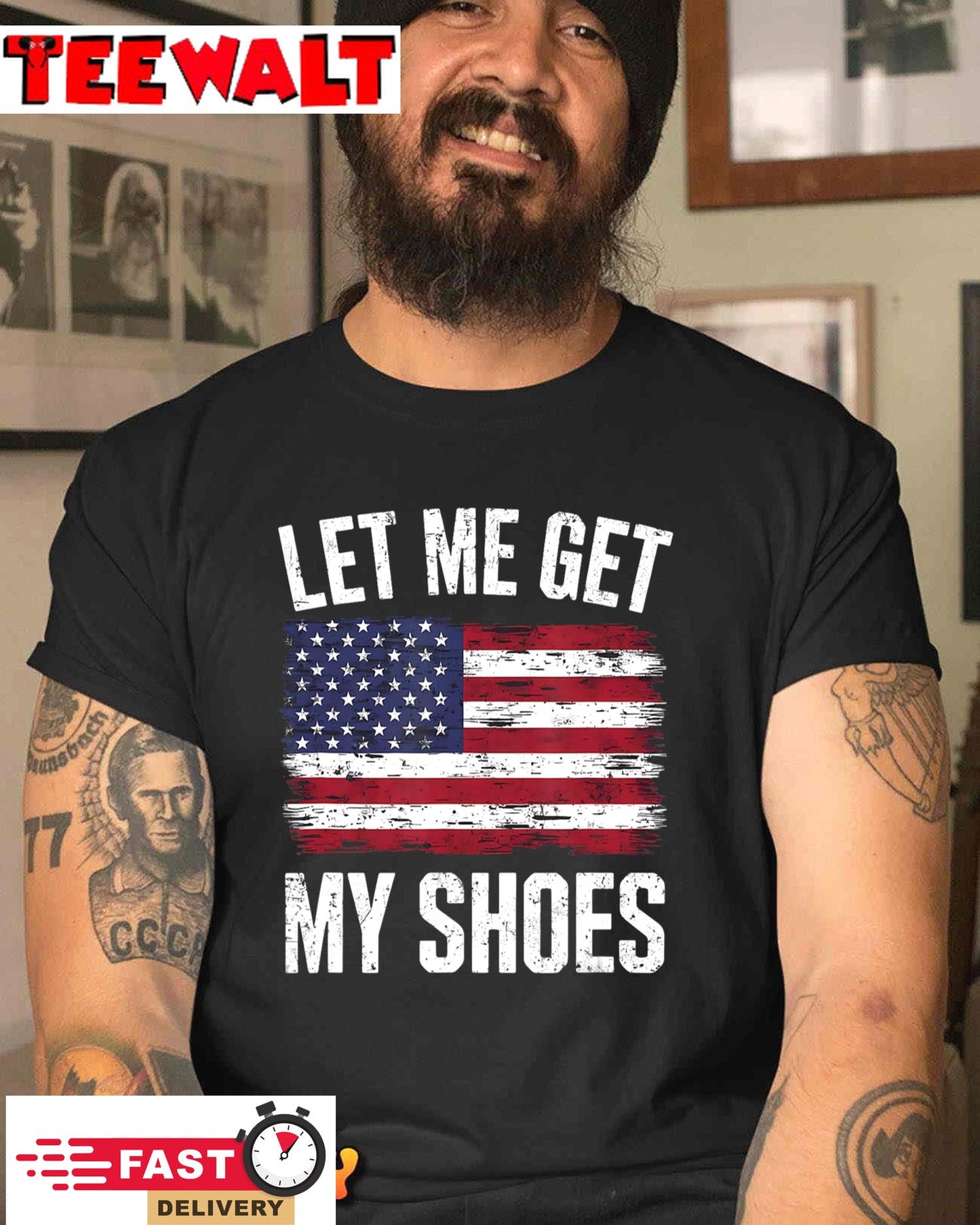 Let Me Get My Shoes Funny Politics Quote President Saying T-Shirt