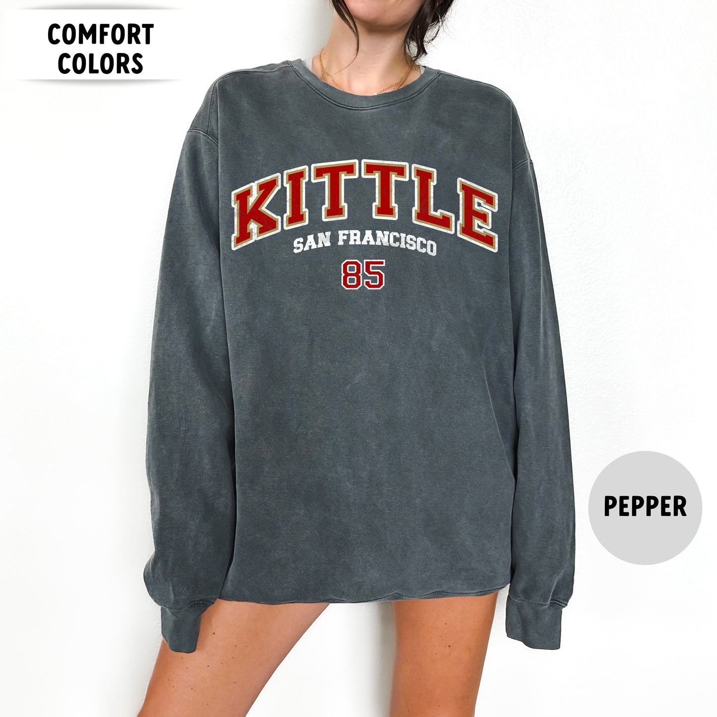 George Kittle Football Sweatshirt - San Francisco Crewneck T-Shirt Hoodie