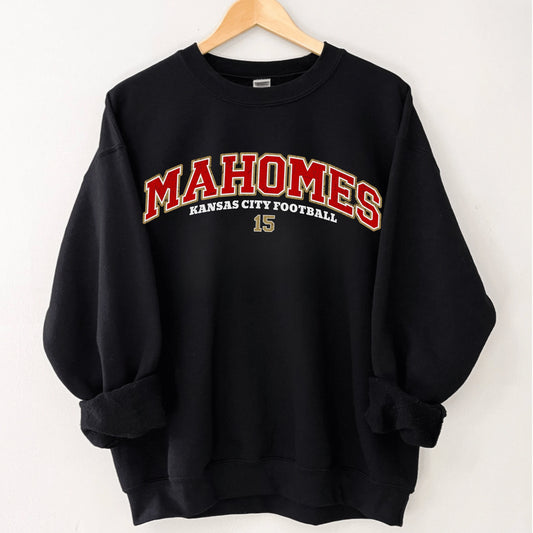 Patrick Mahomes Crewneck Sweatshirt - Kansas City Football Shirt